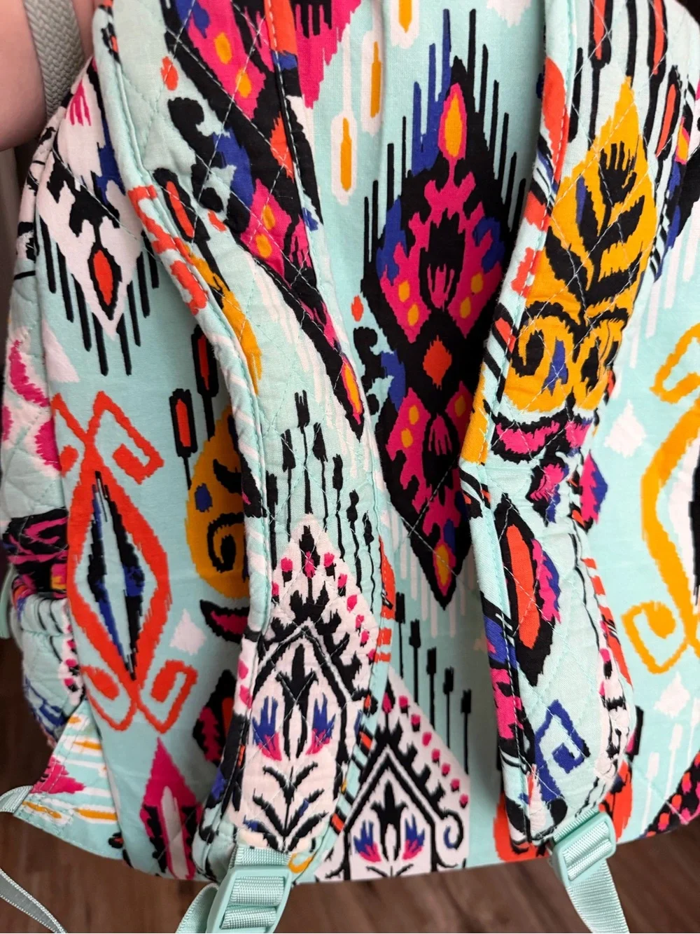 Vera Bradley Mint Southwest Quilted Backpack